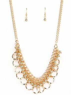 Paparazzi Necklace and Earrings Set (NS216)